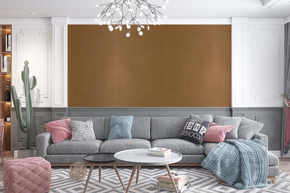 Akrilam Metal Duvar Paneli  Gold