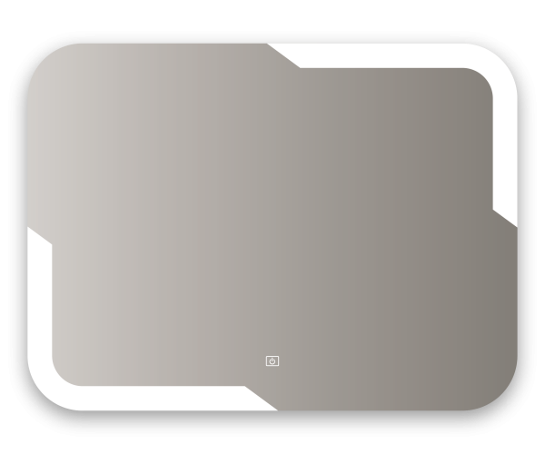 Oval Köşeli Ledli  Ayna MGD 51